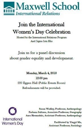 Notice of International Women's Day Celebration